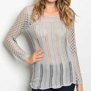 Airy Open Stitch Sweater